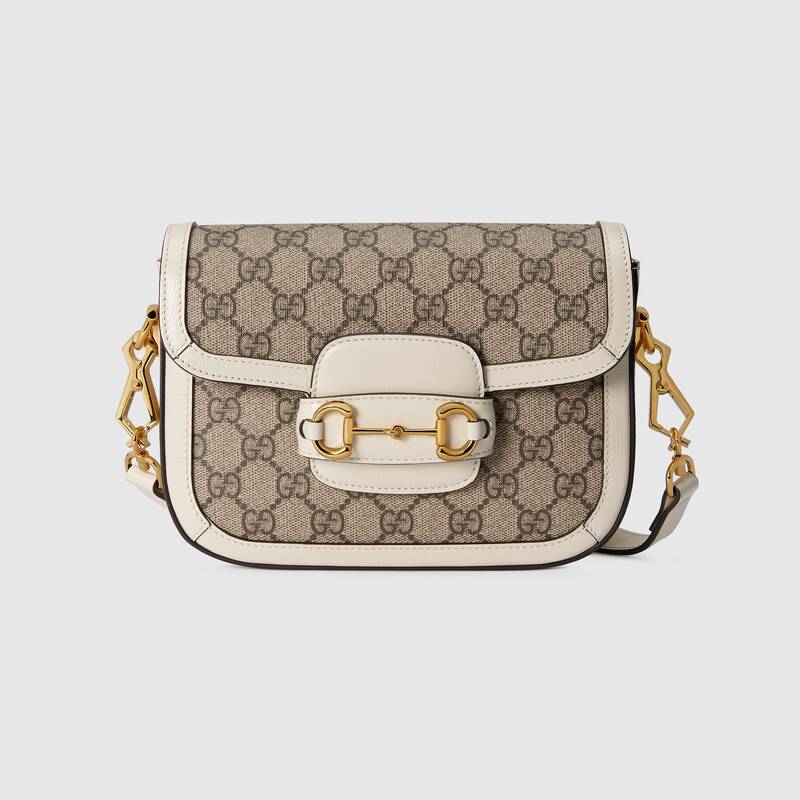 Gucci Horsebit 1955 Mini Shoulder Bag 658574 White